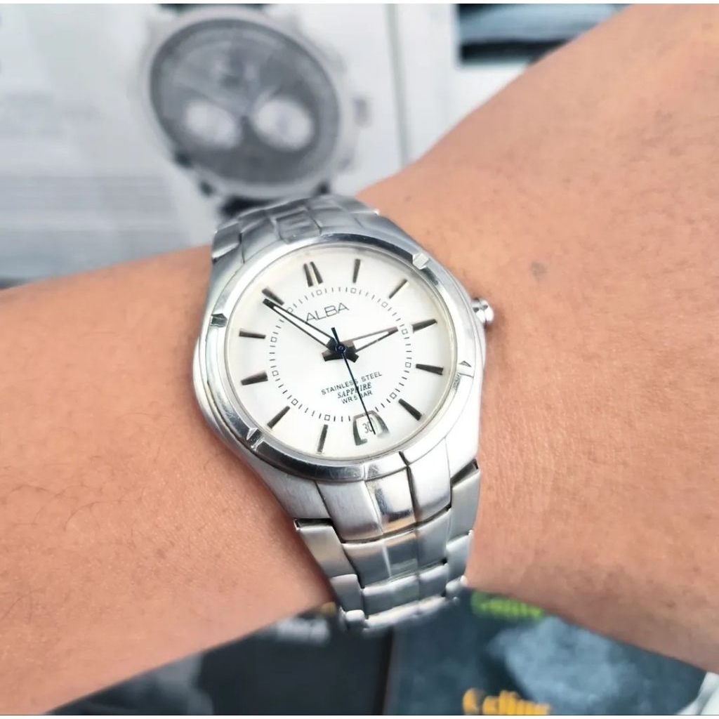 (Preloved) Jam Tangan Original Alba Datejust VX42-X210