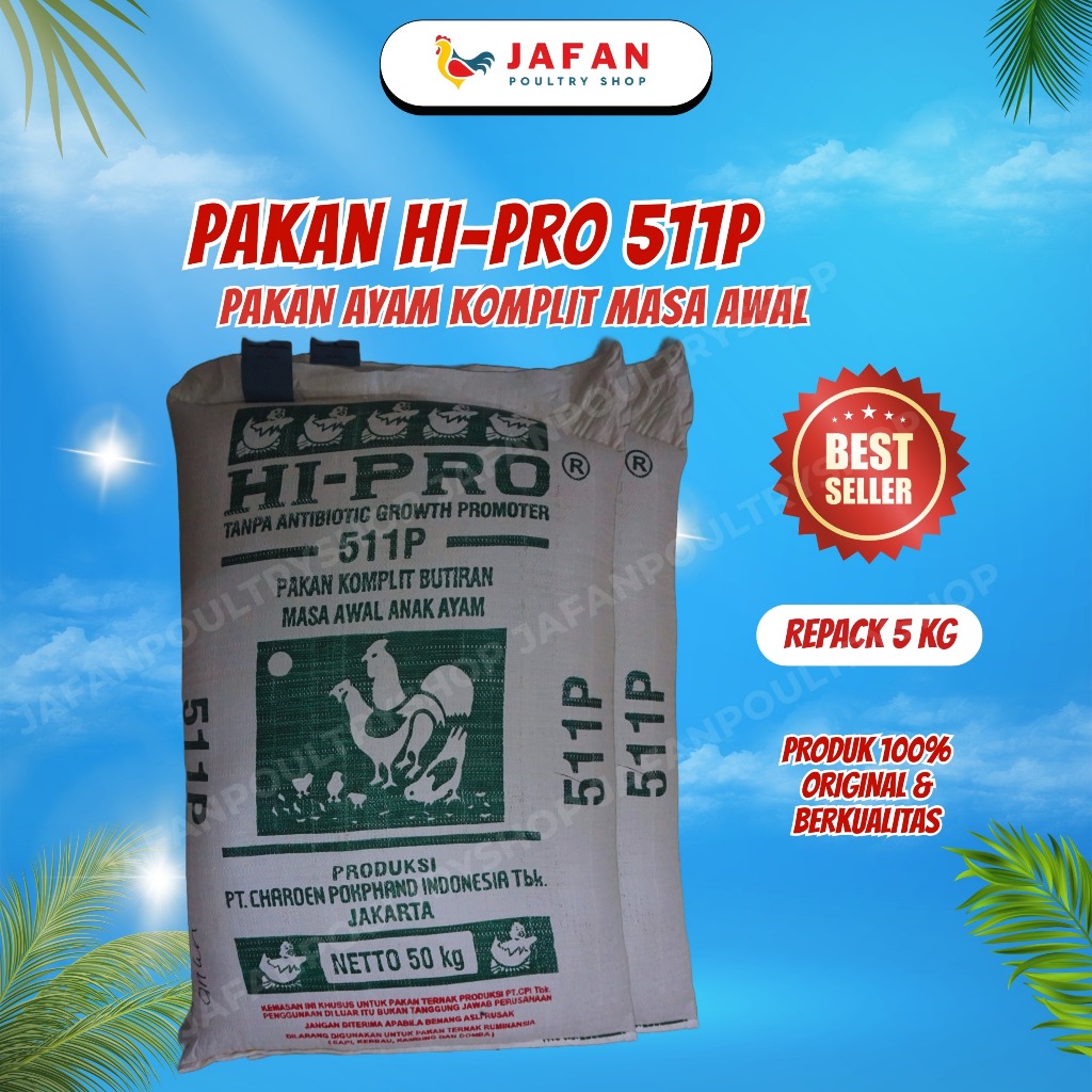 Pakan Anak Ayam Pedaging 511-P Kemasan 5 kg