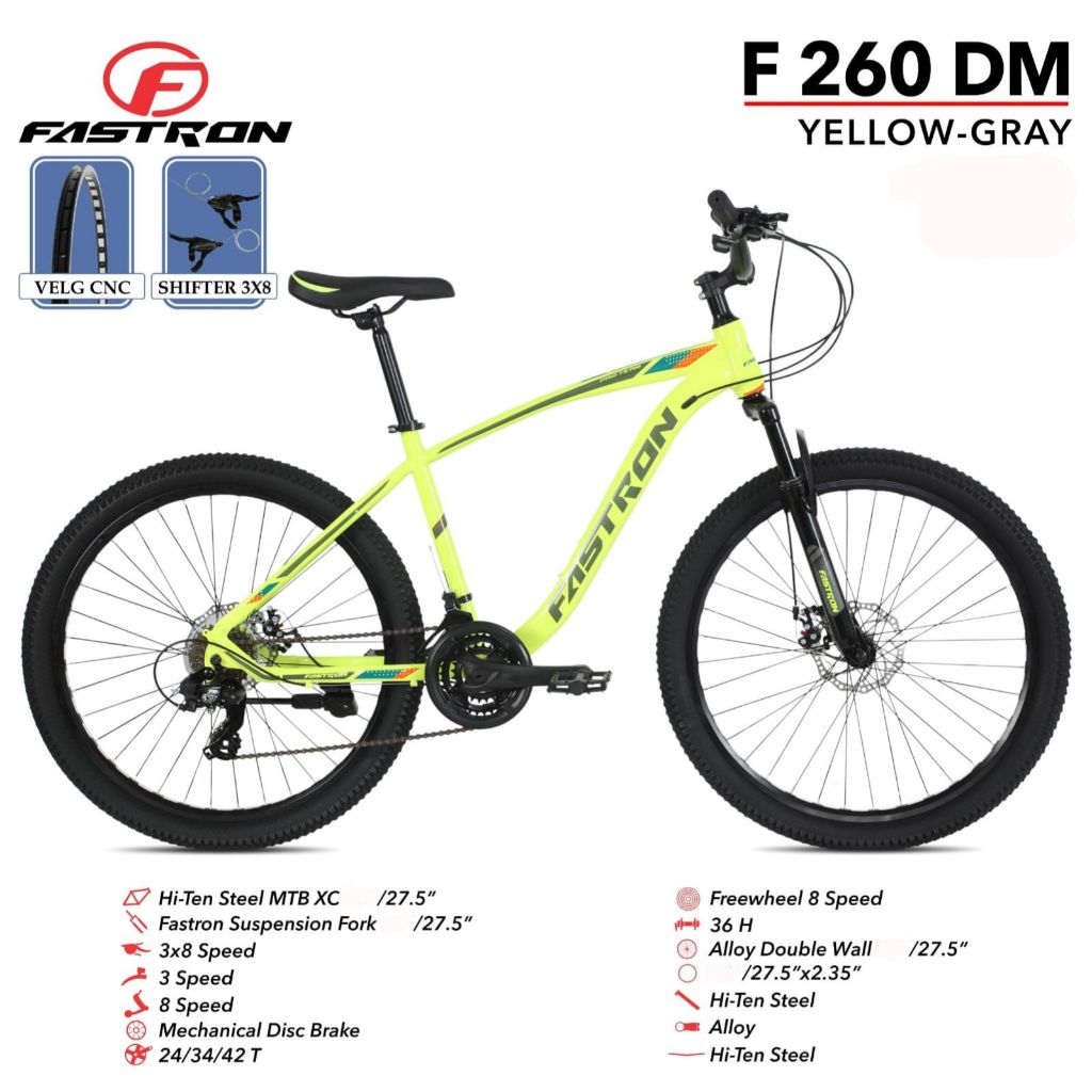 sepeda gunung terbaru mtb 27,5 inch fastron 260 dm by pacific sepeda gunung mtb 27,5 inch