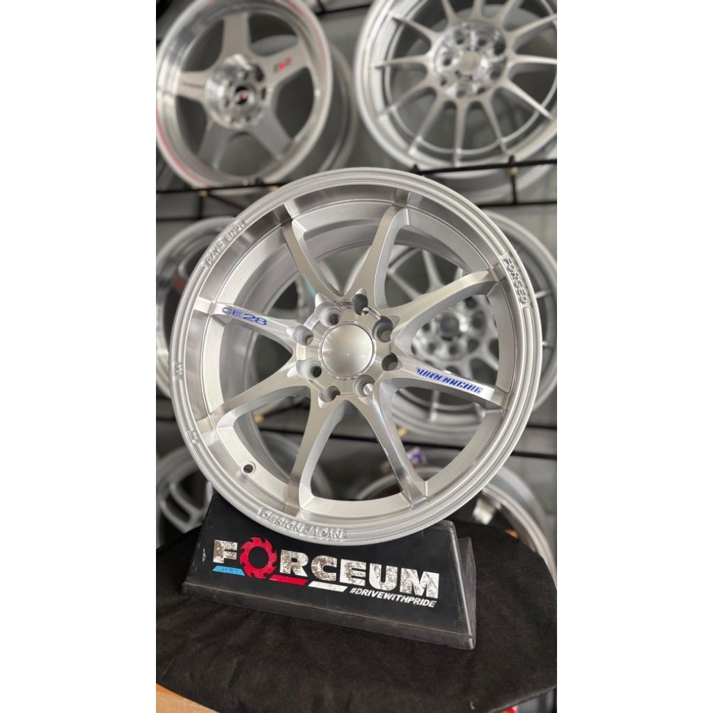 velg ce28 r16 full polish lebar 7 et38 kondisi baru