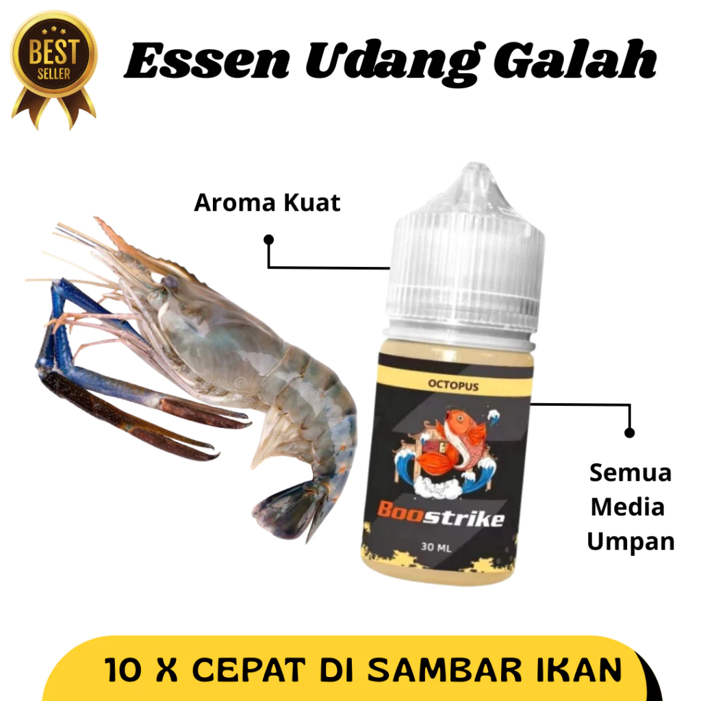 Essen Udang Galah Liar Unggul Semua Medan | Essen Boostrike Isi 30ml