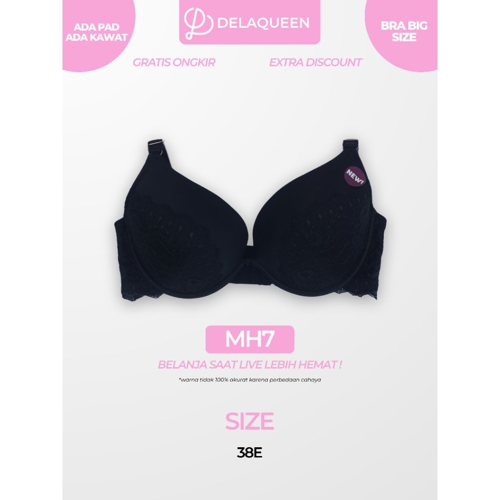 Delaqueen | Bra Big Size Bra Jumbo Bh Big Size 38E MH7