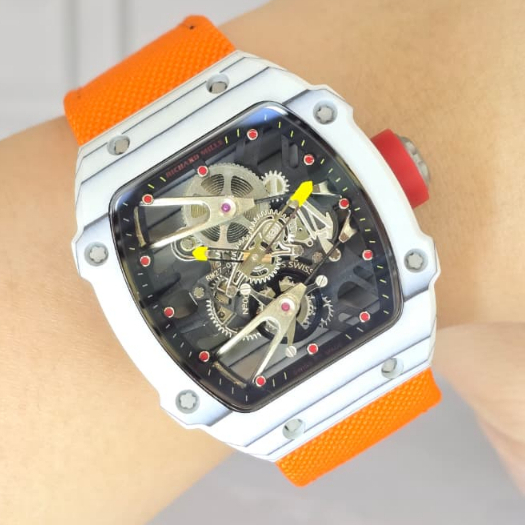 Jam Tangan RM27-02 Swiss Automatic Movement 40mm Dial Carbon