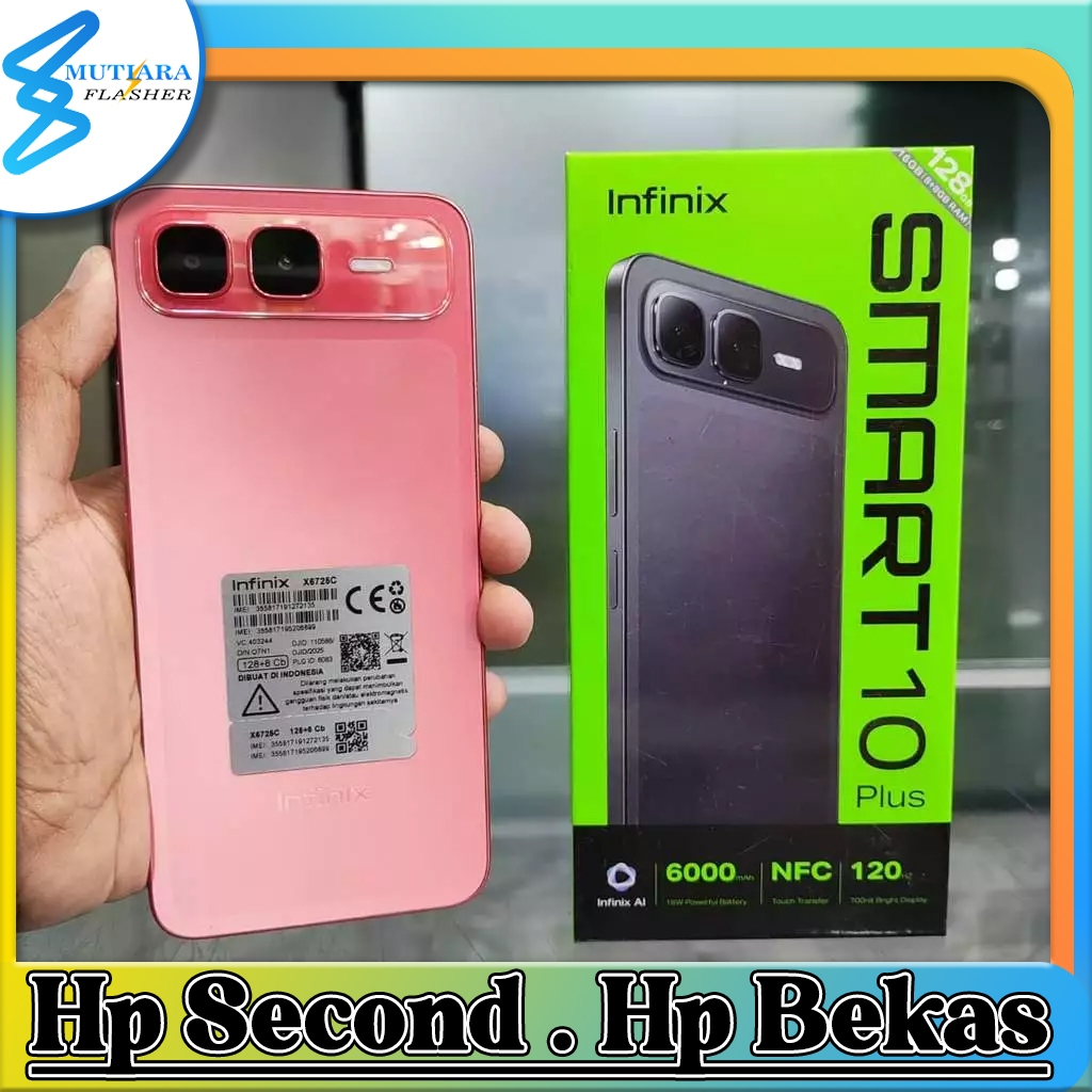 Infinix Smart 10 Plus Ram 8 Rom 128GB Bekas Original Flasher Store