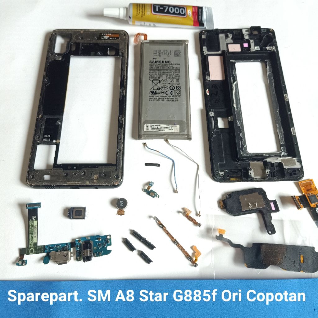 Sparepart Copotan Samsung A8 Star G885f Second Original  buzzer  vibrate  kabel siyal  mic lawan pen