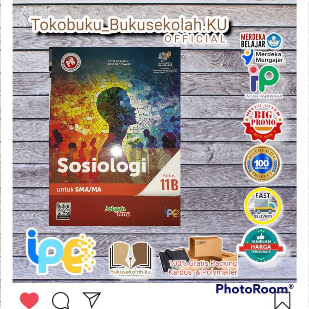 diskon BUKU PR ASESMEN SOSIOLOGI KELAS 11 SEMESTER 1 , 2 KUR MERDEKA Terbaru 2025 INTAN PARIWARA