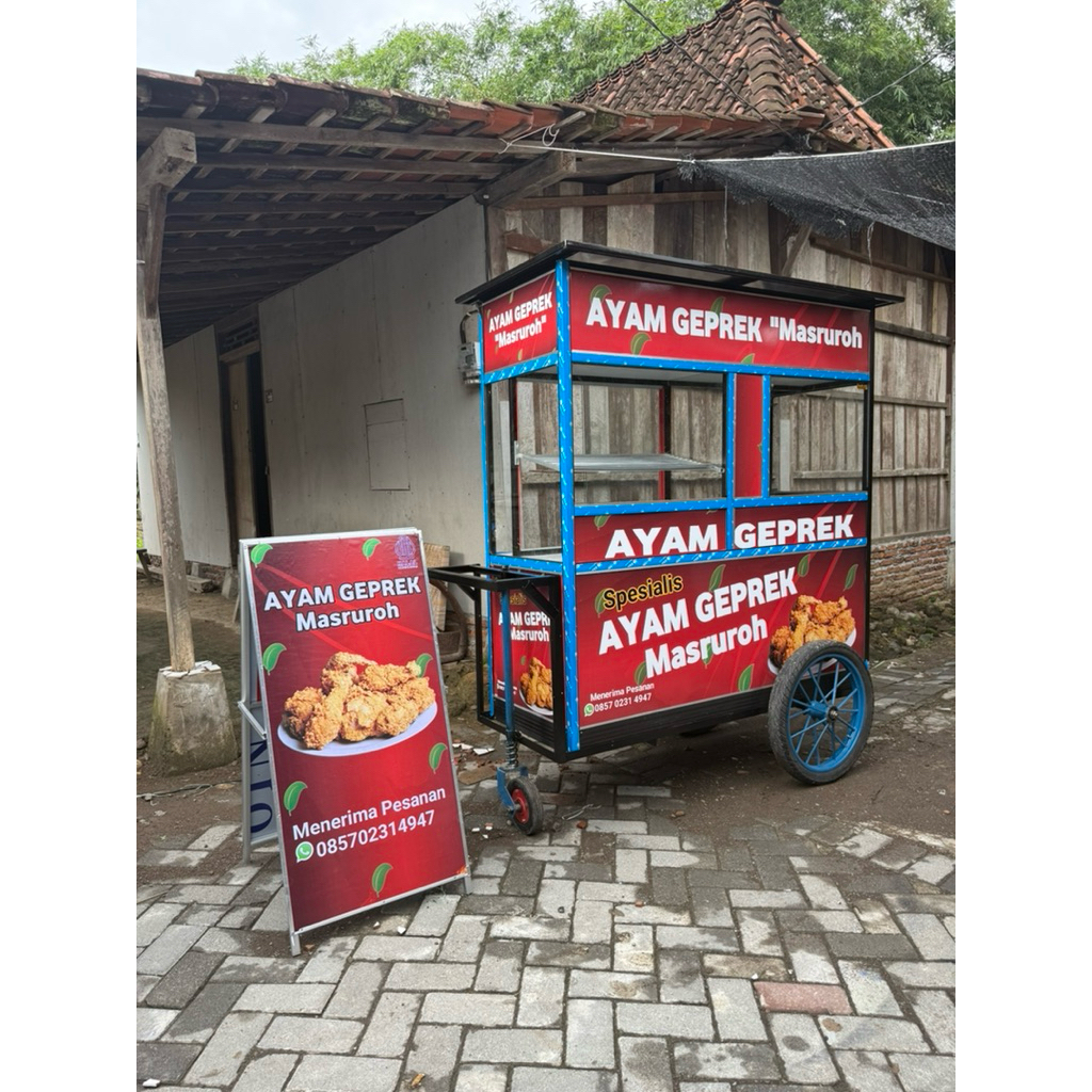 GEROBAK DORONG ALUMINIUM