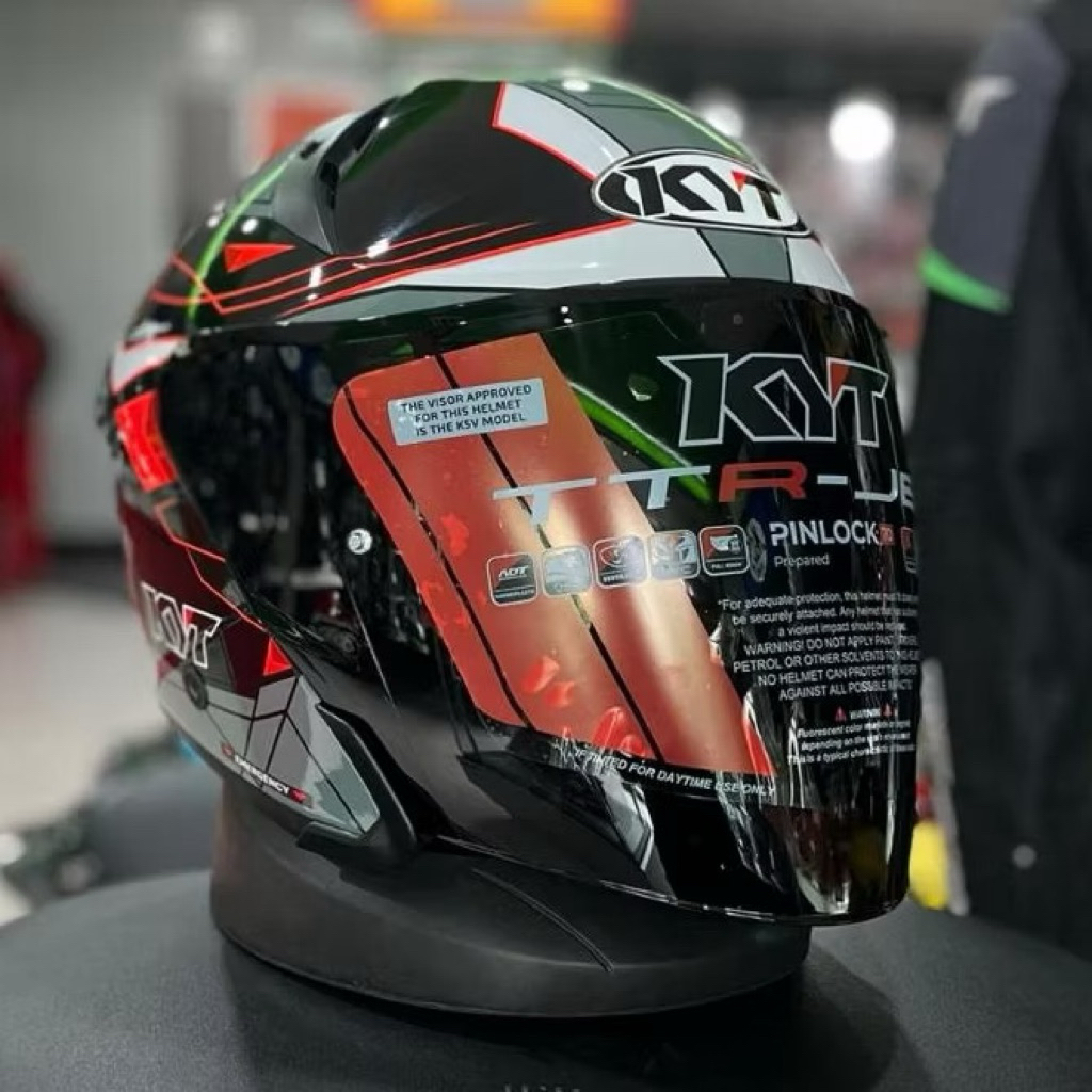 VISOR KYT TTR JET DARKSMOKE ORIGINAL | KACA HELM HALF FACE PNP TTR JET NFJ