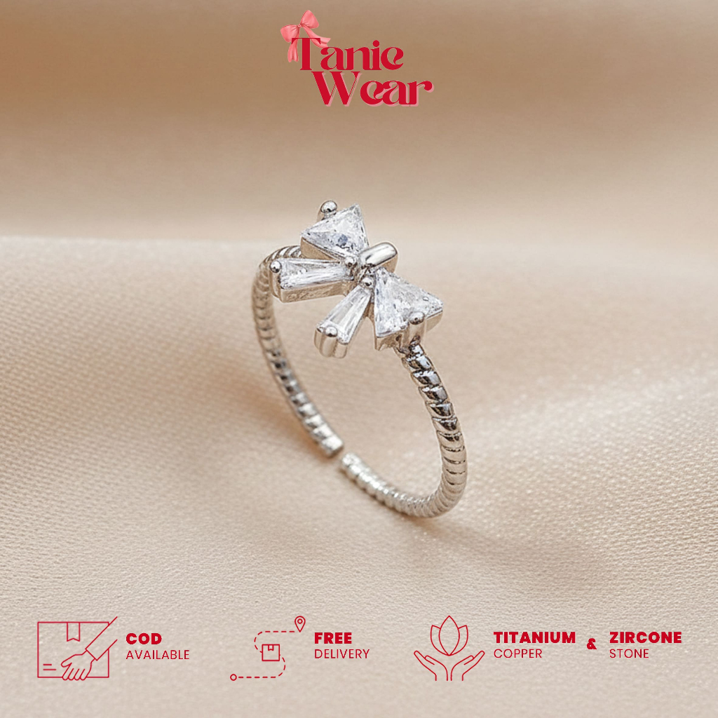 TANIE - Eternal Ring | Cincin Wanita Adjustable - Aksesoris Wanita | Cincin Wanita Titanium Tembaga 