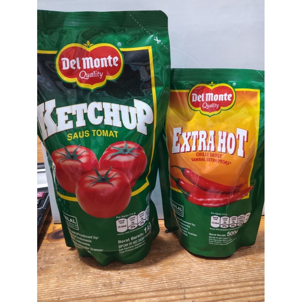 SAUS DELMONTE EXTRA HOT / DELMONTE SAUS TOMAT 1KG / DELMONTE SAUS CABE 1KG