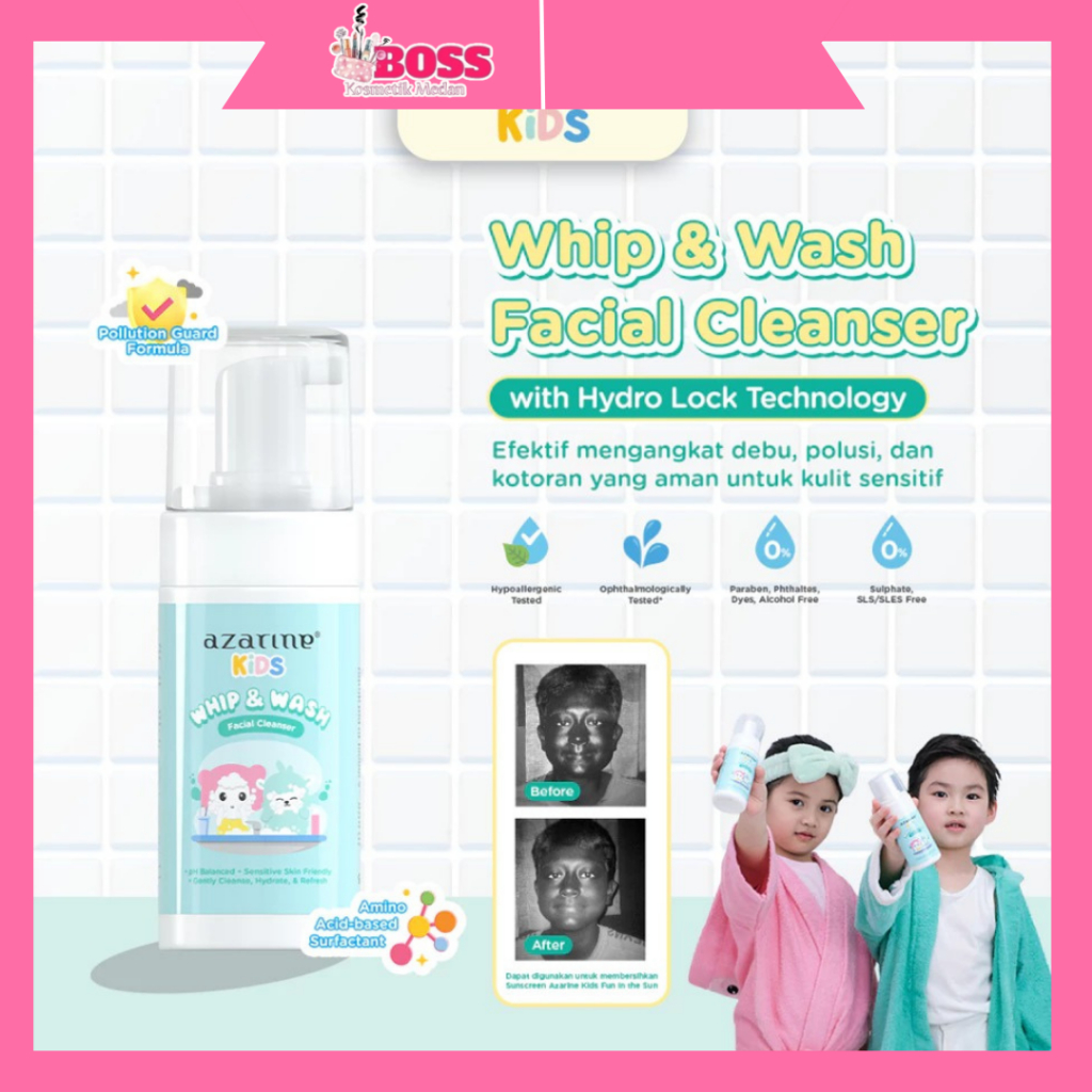Azarine Kids Whip And Wash Foaming Face Wash 100ml