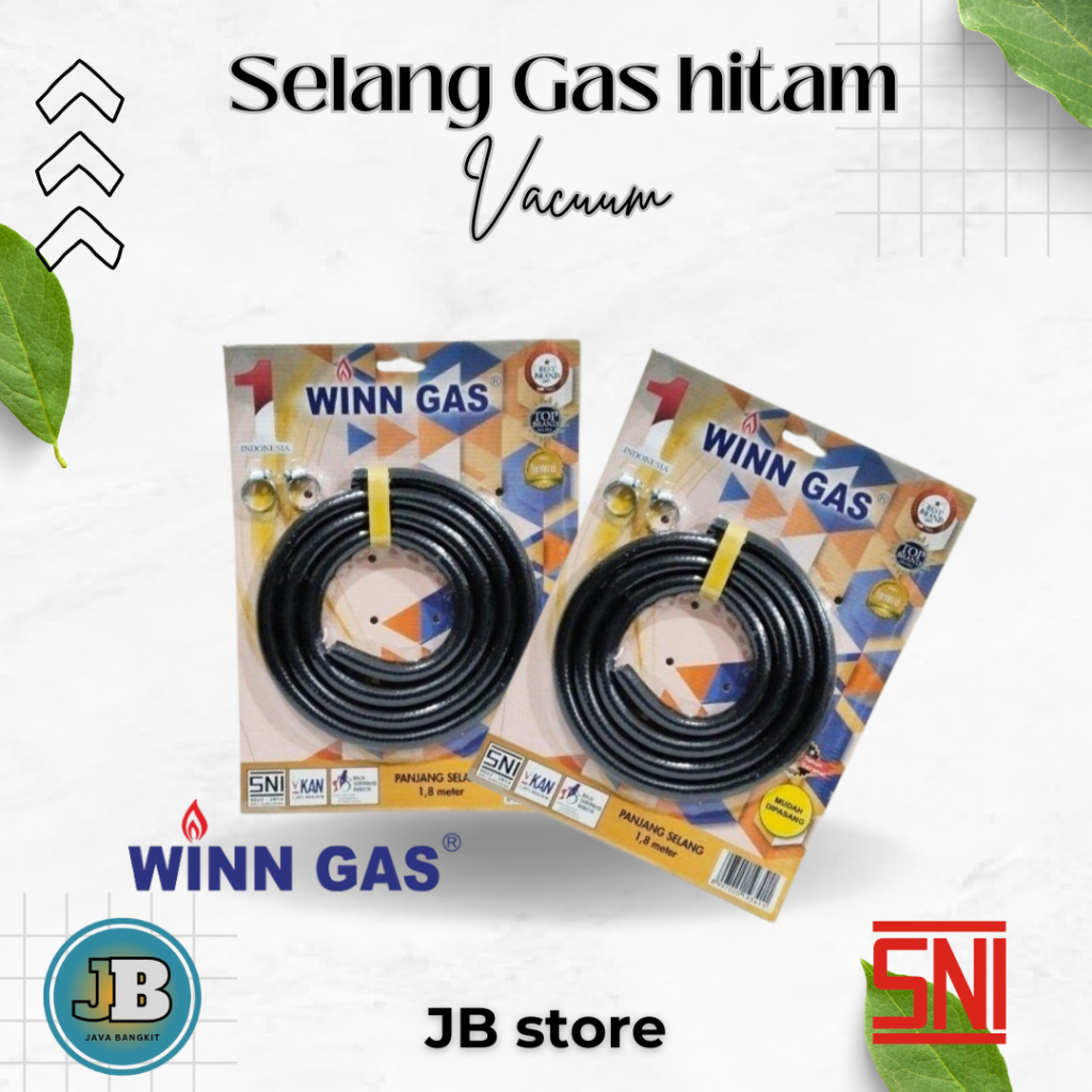 Selang LPG Karet Hitam Merk WINNGAS ORIGINAL SNI