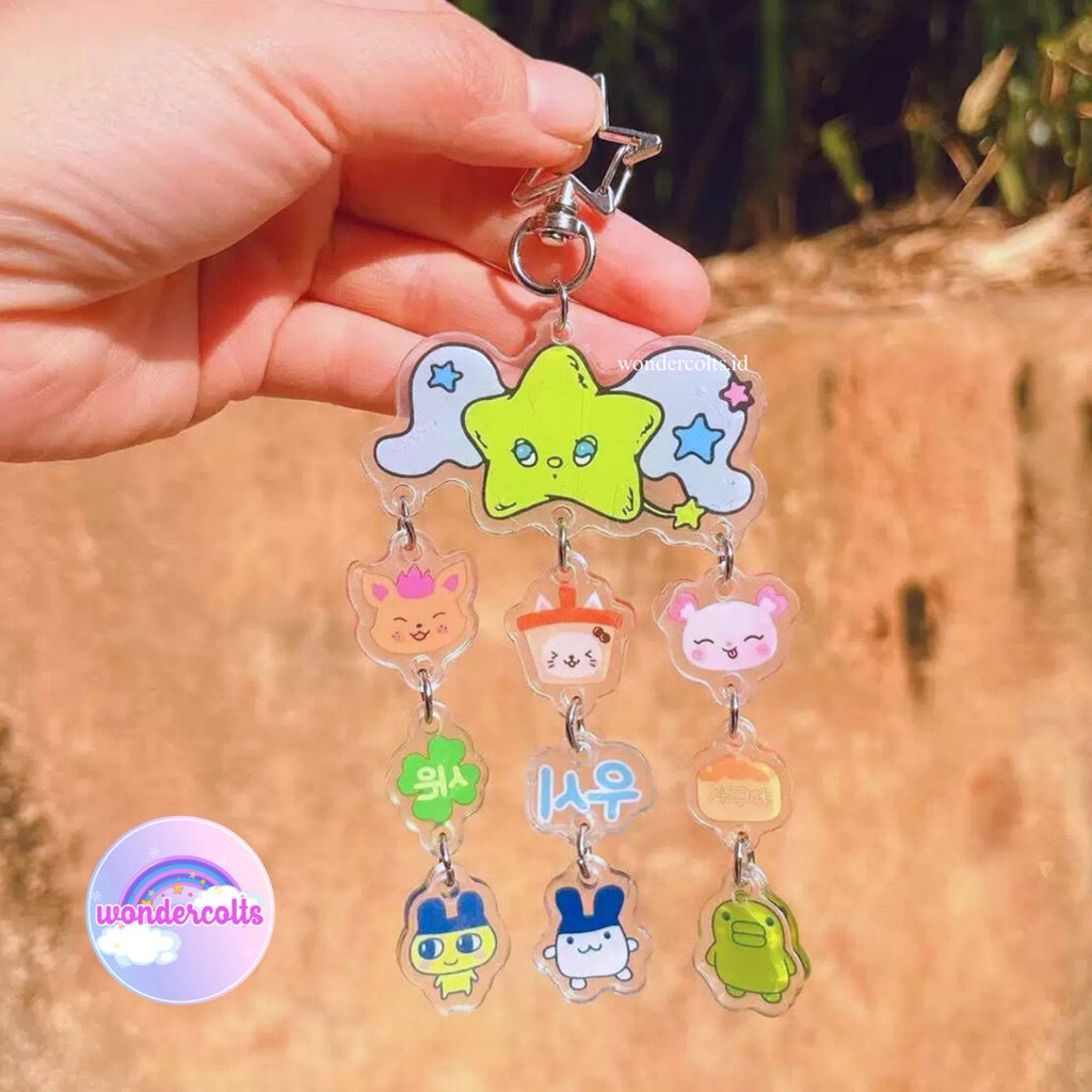 NCT Wish Keychain Shaker Gantungan Kunci Bag Charm KPOP