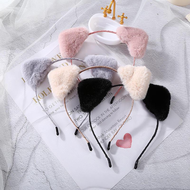 BANDO KUCING BULU BANDANA ANAK PEREMPUAN KOREAN STYLE
