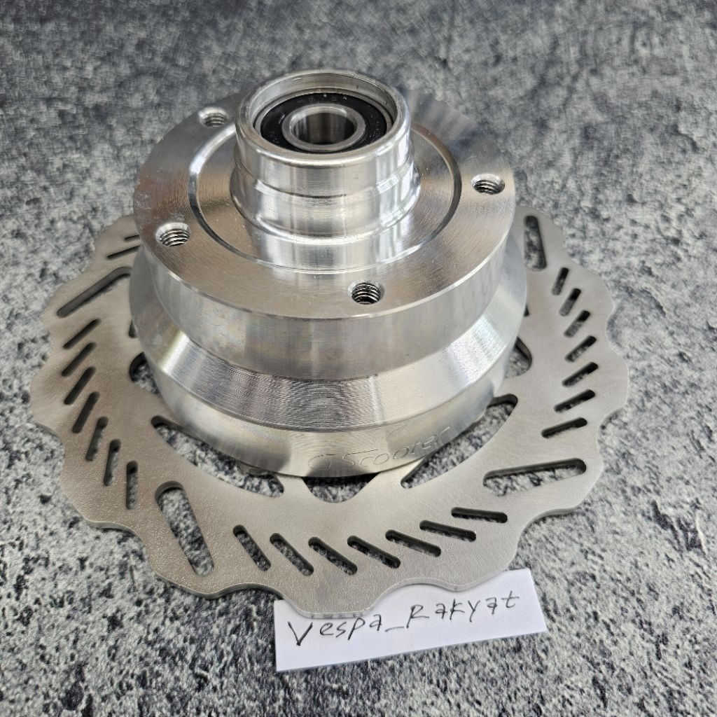Hub Adaptor Cakram Depan Vespa Px Excel Exclusive New Px As Besar GS Scooter Upgrade Velg Ring 10 Ri