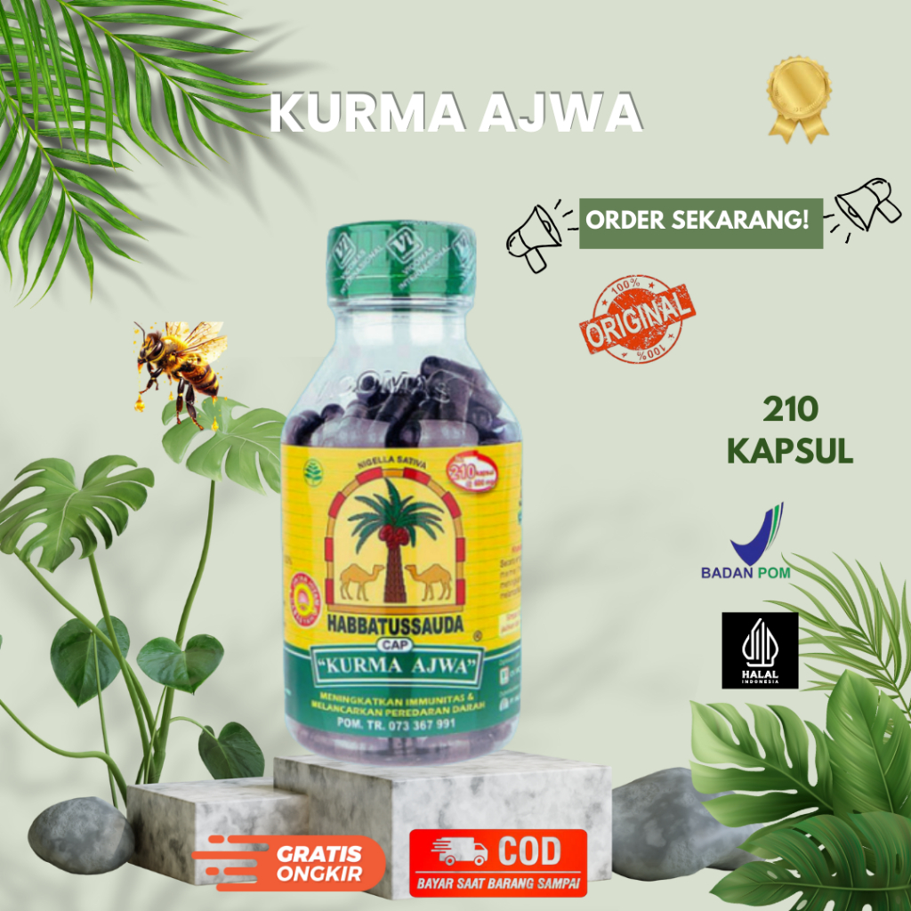 Habbatussauda Kurma Ajwa 210 Kapsul / Habbatussauda Cap Kurma Ajwa 210 Kapsul