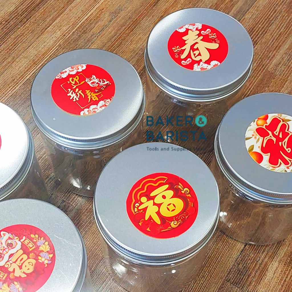 Sticker Imlek Imlek Words 5cm/2 Sticker CNY Lucu Imlek Sticker Toples Imlek Label Toples Aesthetic