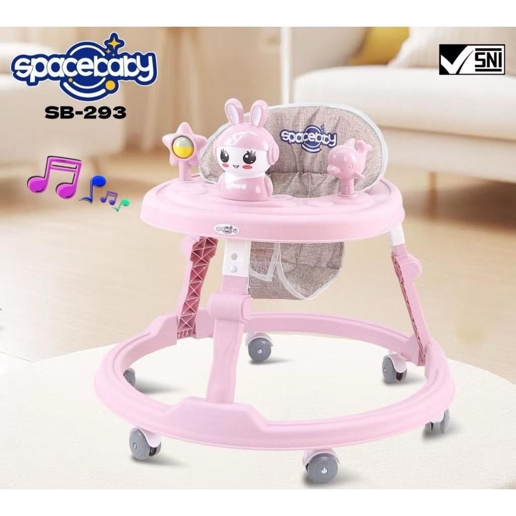 Baby Walker SPACEBABY BUNNY Kereta Bulat Bayi Belajar Jalan