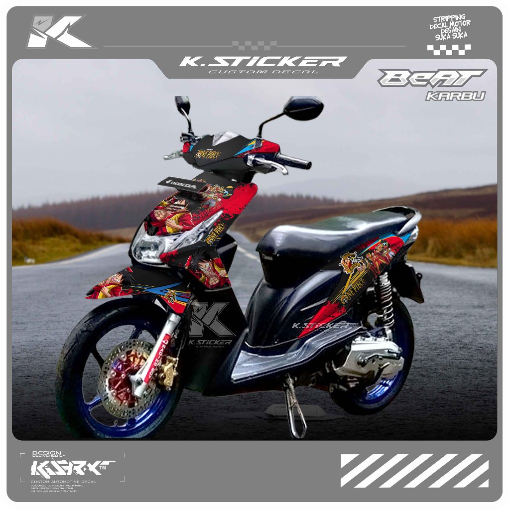 Bisa COD DECAL STICKER HONDA BEAT KARBU CASTROL