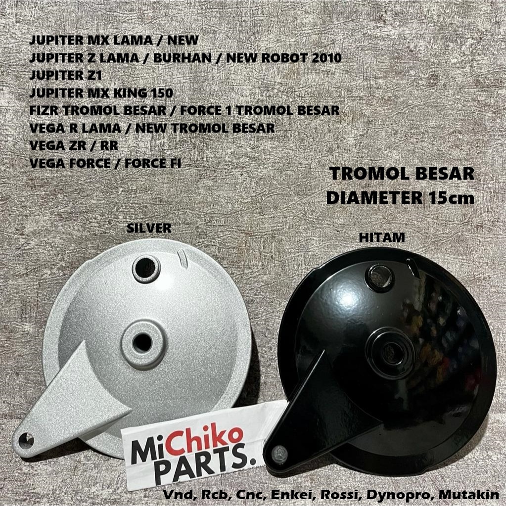 Tutup Tromol Belakang BESAR 150mm Jupiter MX Lama New King 150 Z1 Z Lama Burhan New Robot 2010 Vega 