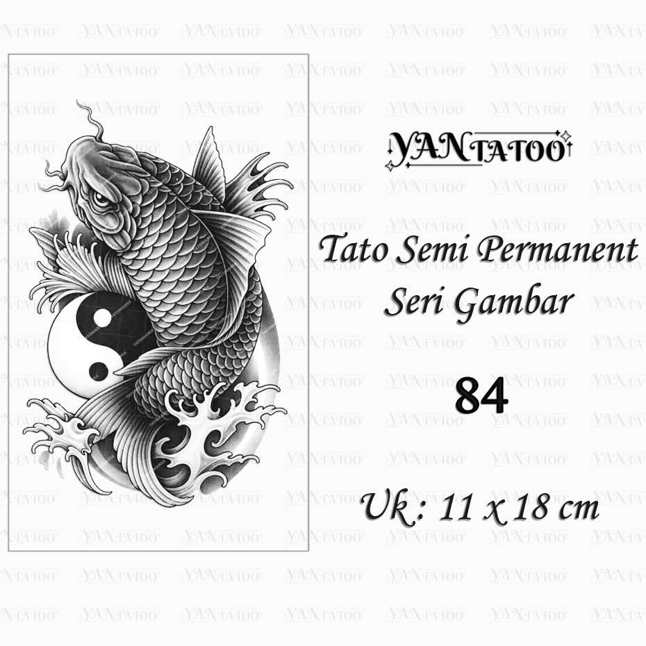 YanTatoo - Stiker Tato Semi Permanen Tahan Lama Seri Gambar 84