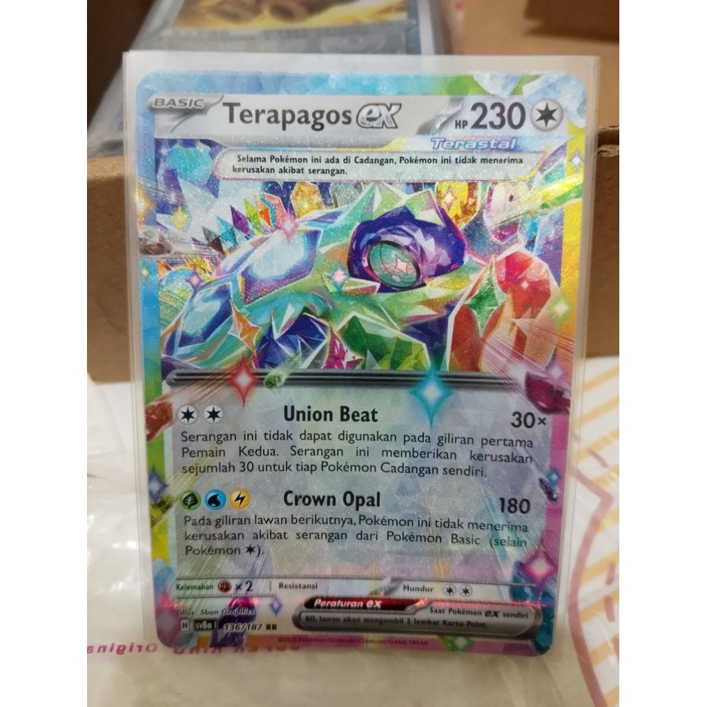 Pokemon TCG TERAPAGOS EX RR ind