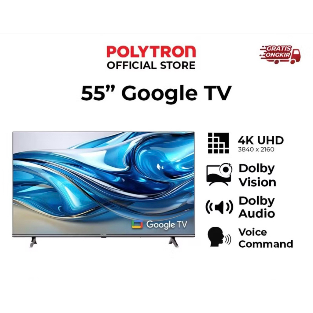 TV LED POLYTRON PLD 55UG5059 UHD SMART GOOGLE 55 inch