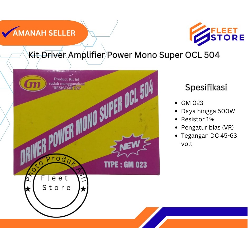 Kit driver amplifier power mono Super OCL 504