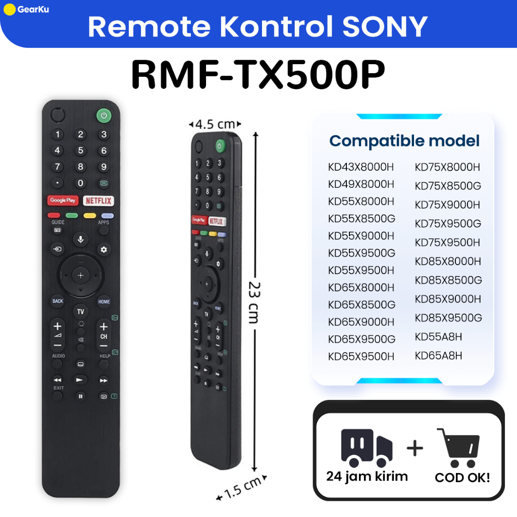 Remote Tv Sony/Remot Tv Sony/Remote Sony  Smart Tv Android Rmf-Tx500P RMF-TX520P Mirip