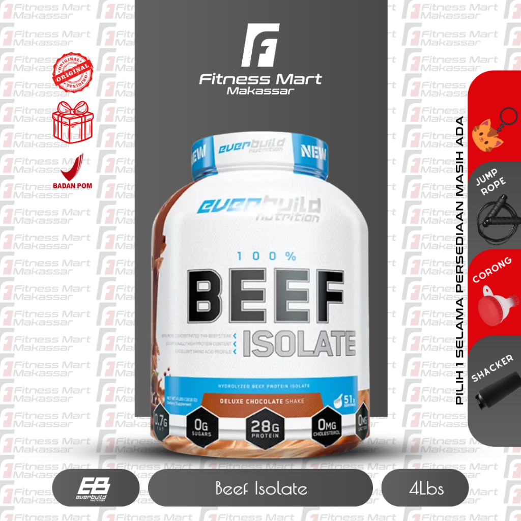 EVERBUILD Nutrition 100% Beef Isolate Hydrolized 4lbs