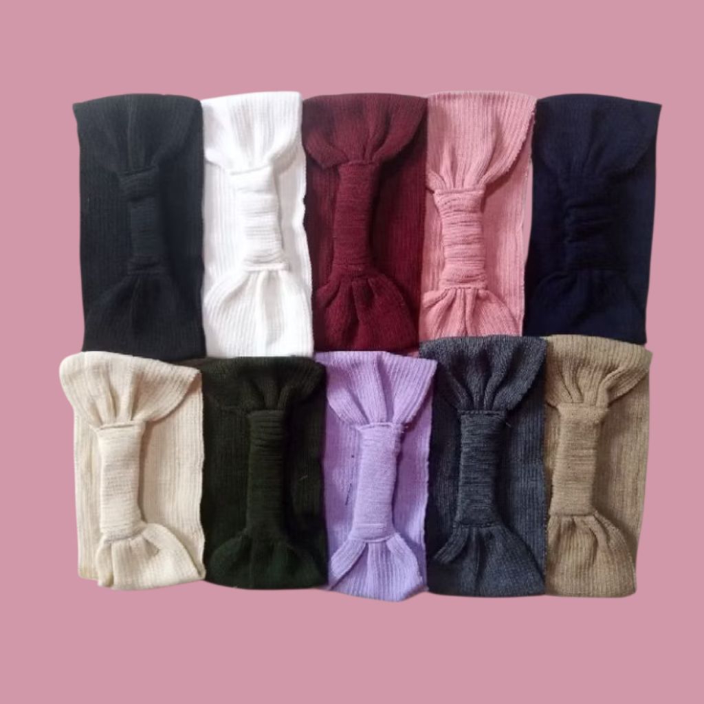 paket 20 pcs 1 kodi bandana ciput rajut