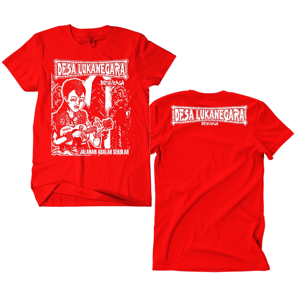 Kaos Band Punk Desa Lukanegara - Jalanan merah