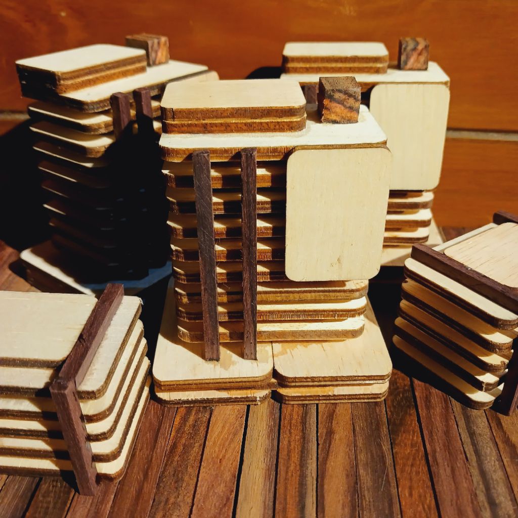 miniatur gedung bertingkat untuk diorama