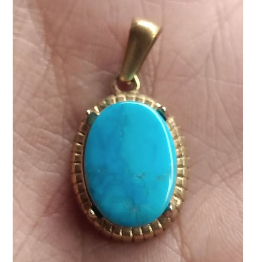 natural pirus Persia polos liontin