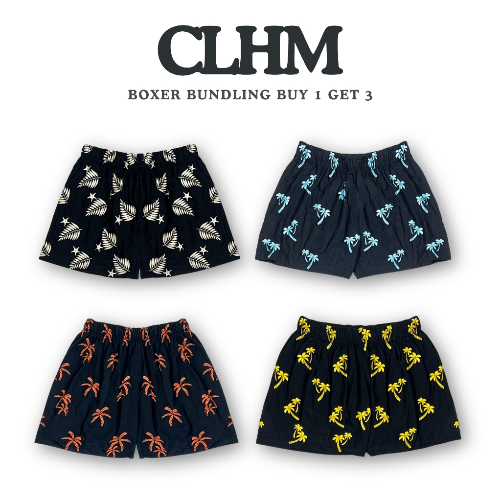 CLHM - BUY 1 GET 3 Celana Boxer katun premium