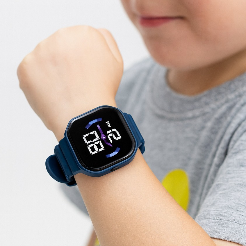 FREE BOX jam tangan anak cowok keren digital anti air sport