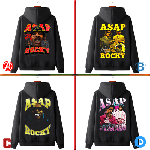 Sweater ASAP ROCKY Hoodie Casual Unisex Bahan Cotton Fleece [Bisa COD]