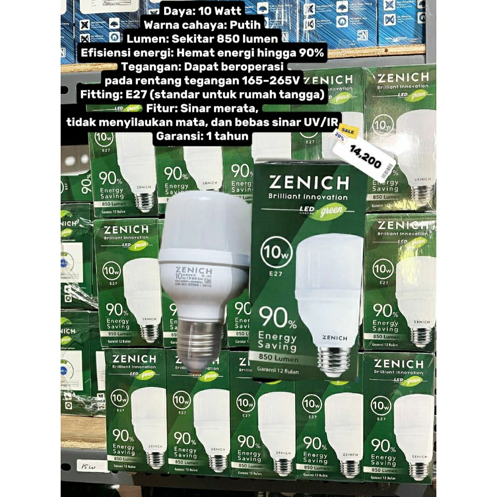 Apapuuuun Lampu Zenich 10 Watt