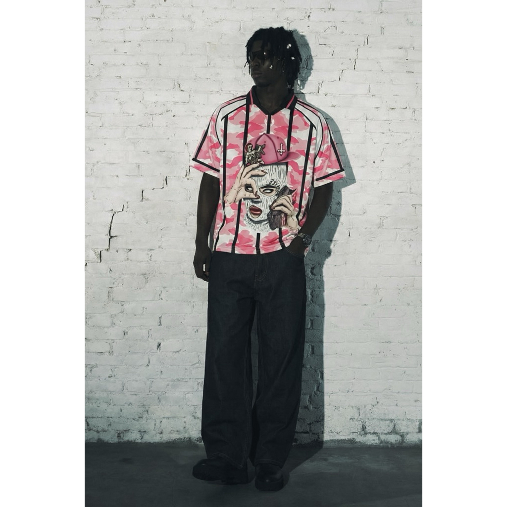 JERSEY BOXY 88FAMS - PINK CAMO