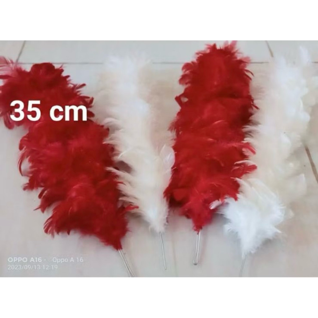 Bulu mayoret/ Aksesoris marching band/ Bulu topi mayoret ukuran 30/35/40 cm