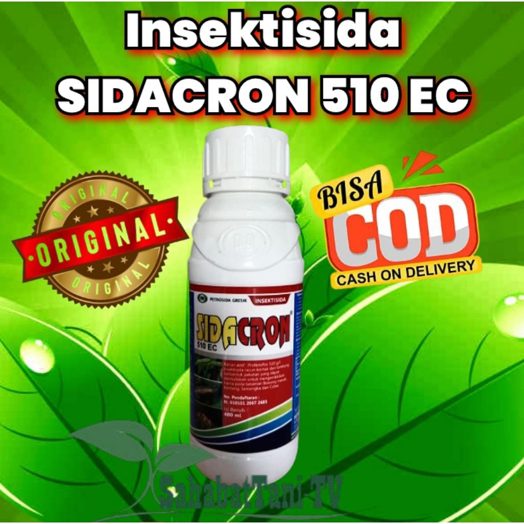 Insektisida SIDACRON 510 EC isi 400 ML, Insektisida Sidacron 510 EC mengandung bahan aktif profenofo