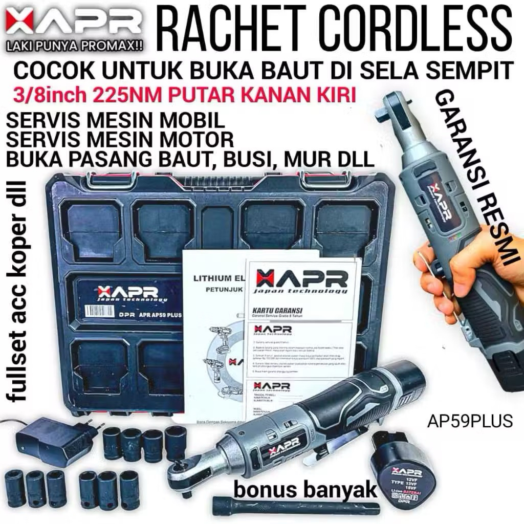 RACHET CORDLESS APR 3/8INCH AP59PLUS TORSI 220NM