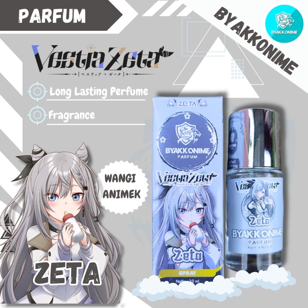 VTUBER HOLOID PARFUM (20ml) - Perfume Vestia Zeta Vtuber HOLOID | BYAKKONIME PARFUMERY