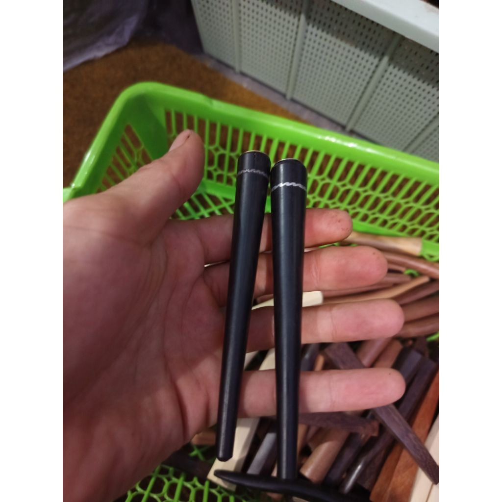 once/pipa rokok 1 cincin kelor hitam 12cm