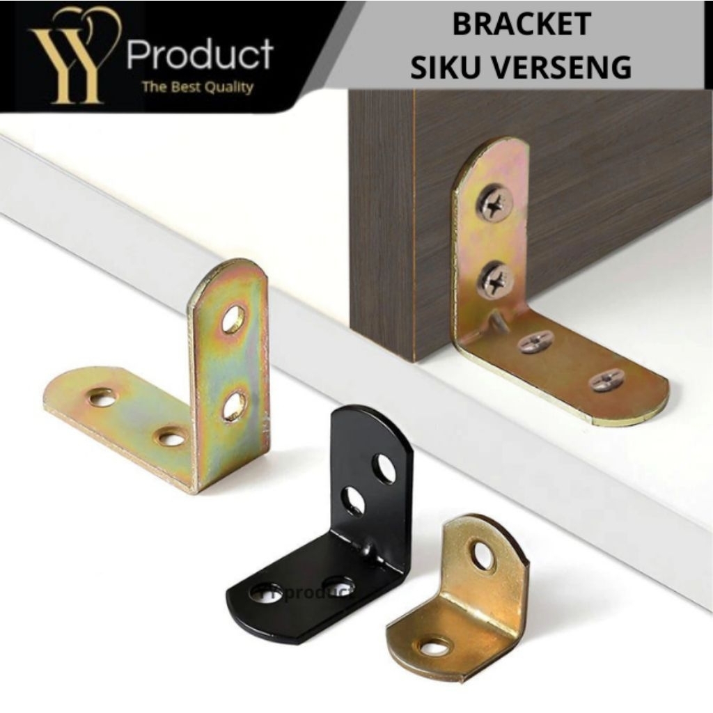 Siku L Stainless Siku Ambalan Penyangga  Rak Dinding Plat Bracket Siku
