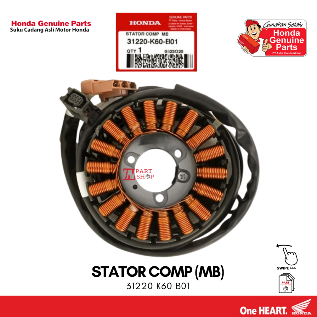 Spull (Stator Comp) - Vario 125 eSP K60 / 31220-K60-B01