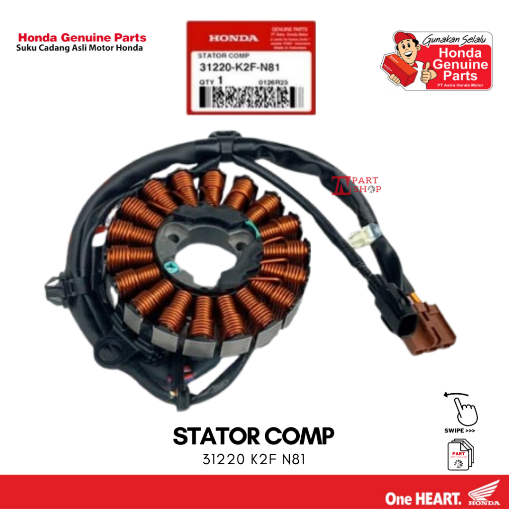Spull (Stator Comp) - New Scoopy K2F / 31220-K2F-N81