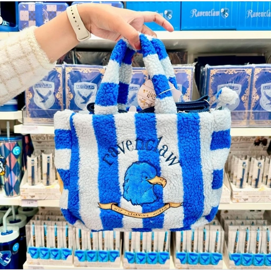 Tas Hand Bag Sling Bag Bulu Asrama Ravenclaw Hufflepuff Harry Potter x Miniso