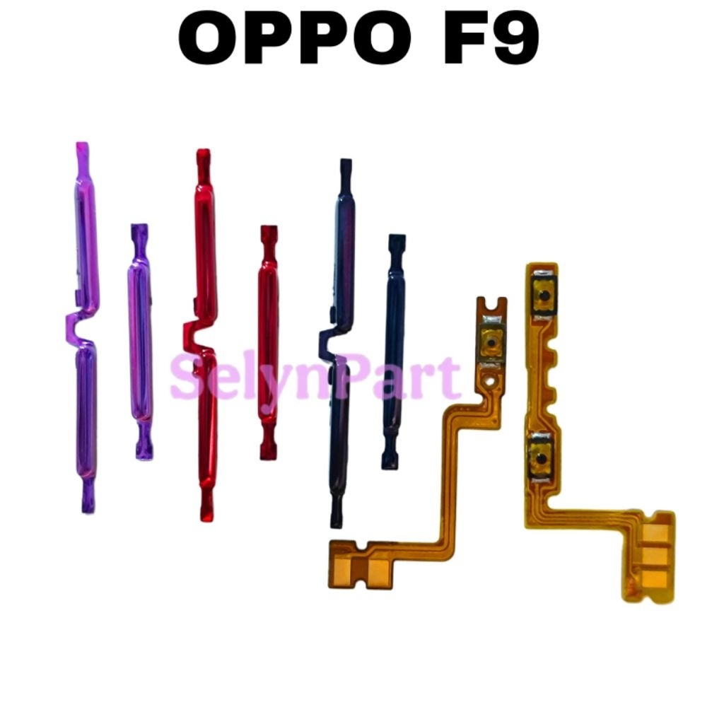 TOMBOL LUAR 1 SET ON OFF VOLUME + FLEXIBLE ON OFF VOLUME HP OPPO F9