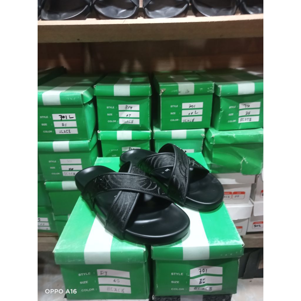 sandal slop pria sendal emporio armani premium